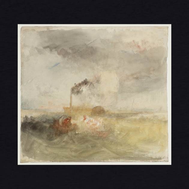 A Steamer off Portsmouth in a Storm, 1825 by Art_Attack